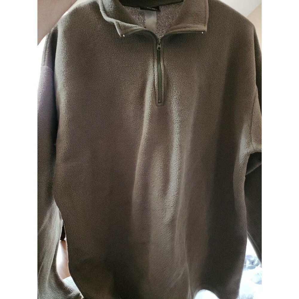 Redhead Sweater Large green Zip Neck Pullover Lightweight Men CR2 SZ L Very Nice
